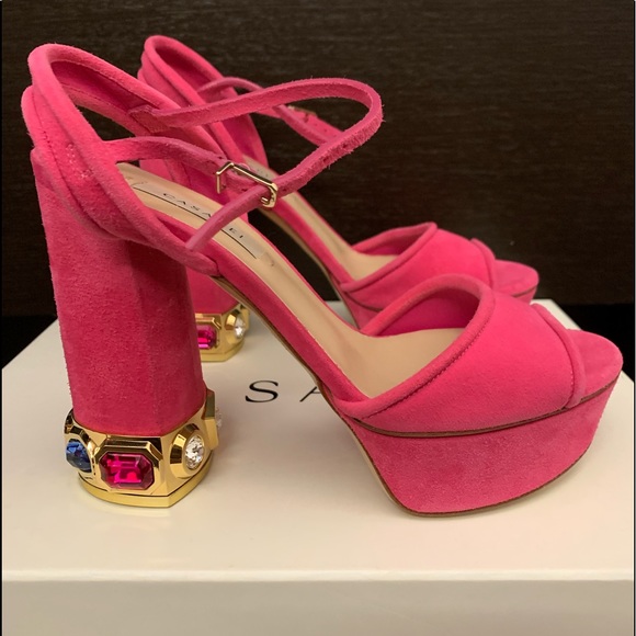 Casadei Shoes - Casadei sandals pink suede brand new